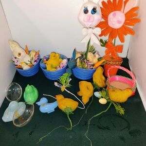 Springtime Chick and Bunny Figurine Set